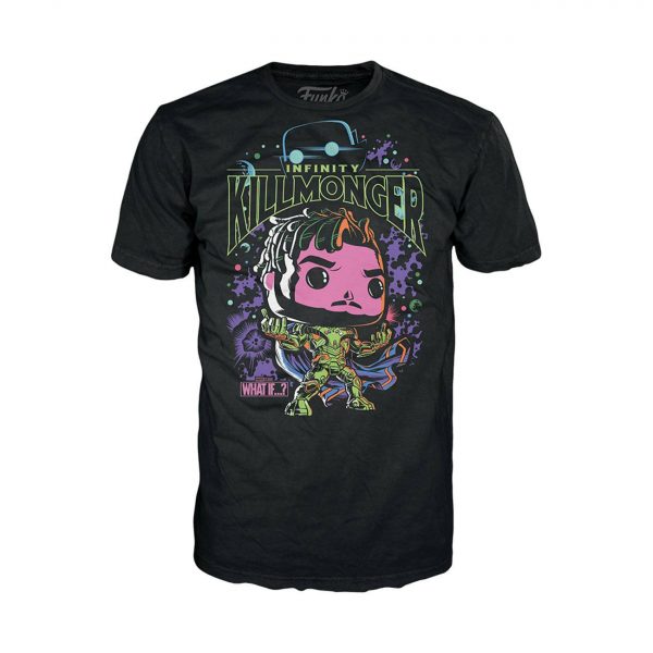 Pack Funko Pop + T-Shirt / Infinity Killmonger / What If ... / Marvel / Etiquette Spécial édition