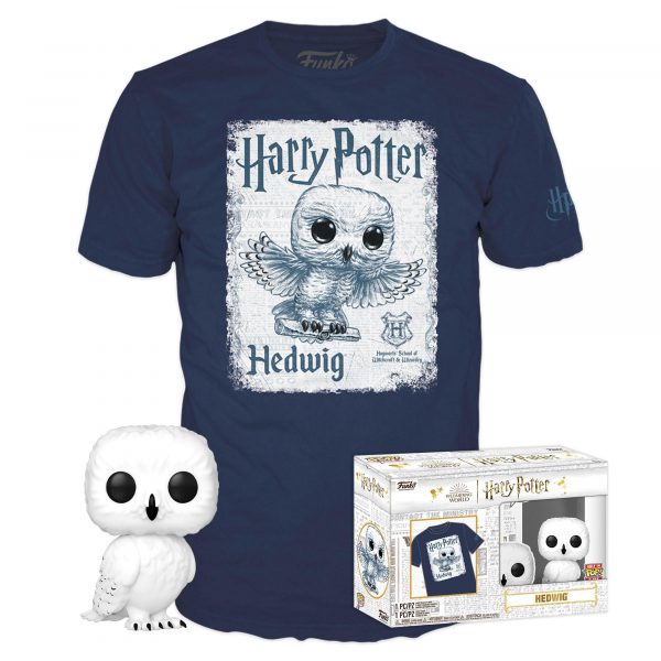 Pack Funko Pop + T-Shirt / Hedwig / Harry Potter / ! Etiquette Only In Pop & Tee ! Pack Funko Pop + T-Shirt / Hedwig / Harry Potter / ! Etiquette Only In Pop & Tee !