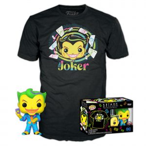 Pack Funko Pop + T-Shirt / The Joker / Batman / Dc Comics / Etiquette Only In Pop & Tee