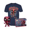 Pack Funko Pop + T-Shirt / Deadpool / Marvel / Etiquette Only In Pop & Tee