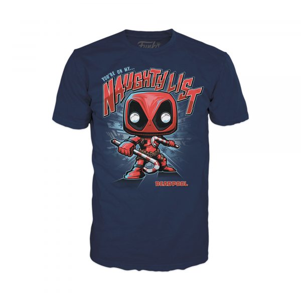 Pack Funko Pop + T-Shirt / Deadpool / Marvel / Etiquette Only In Pop & Tee