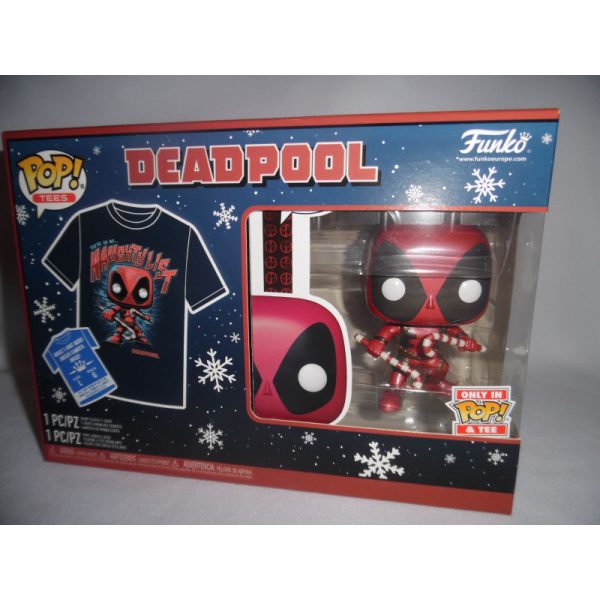 Pack Funko Pop + T-Shirt / Deadpool / Marvel / Etiquette Only In Pop & Tee