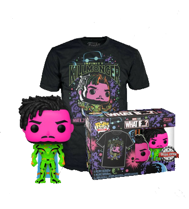 Pack Funko Pop + T-Shirt / Infinity Killmonger / What If … / Marvel / Etiquette Spécial édition