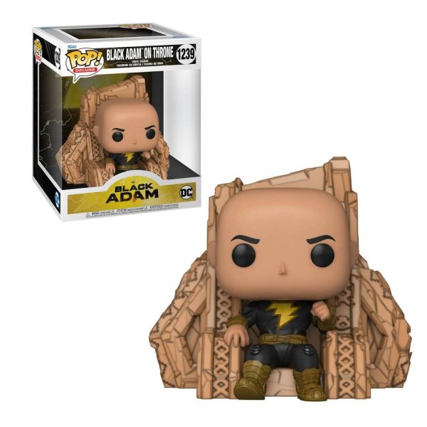 Figurine Funko Pop / Black Adam On Throne / Dc Comics / Deluxe