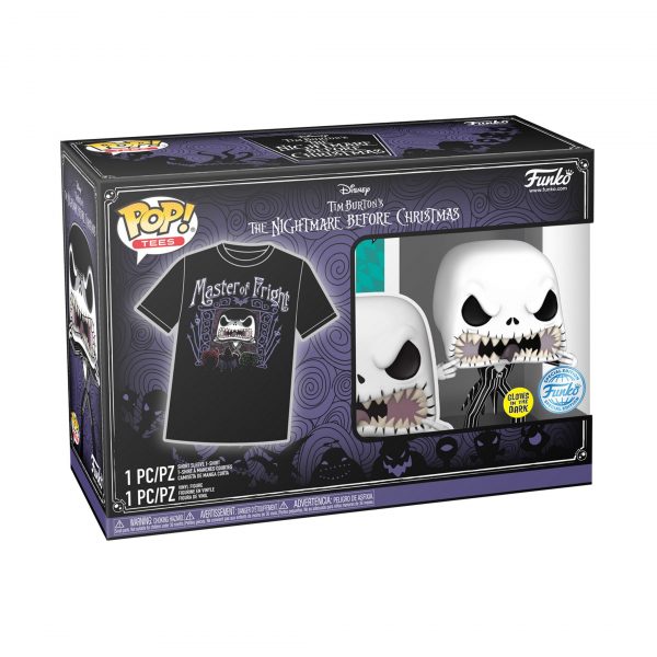 hr_fk63628_c Pack Funko Pop + T-Shirt / Jack Skellington / L'étrange Noël de Mr. Jack / Etiquette Spécial Funko Glows In The Dark