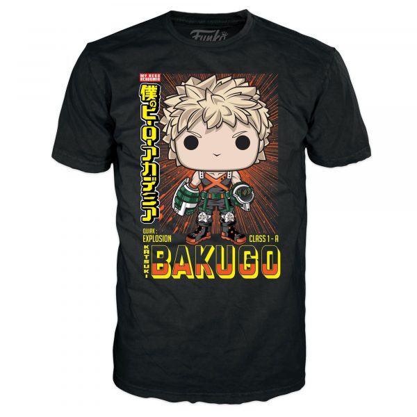 Pack Funko Pop + T-Shirt / Katsuki Bakugo / My Hero Academia / Etiquette Spécial édition
