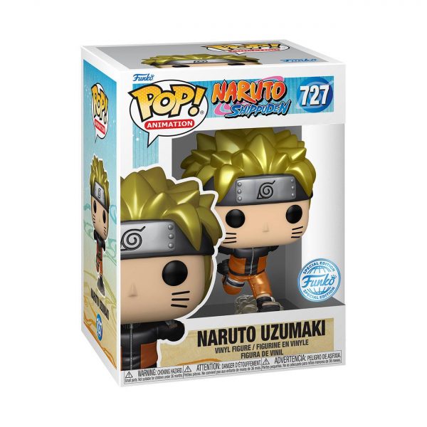 Pack Funko Pop + T-Shirt / Naruto Uzumaki / Shippuden / Etiquette Funko Spécial édition