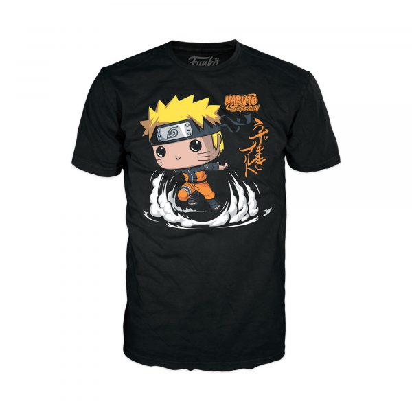 Pack Funko Pop + T-Shirt / Naruto Uzumaki / Shippuden / Etiquette Funko Spécial édition
