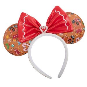 Serre-Tête Loungefly / Ginger Bread Patent Bow Heart / Disney
