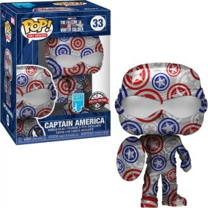 Figurine Funko Pop / Captain America N°33 / Marvel / Spécial édition Art Series