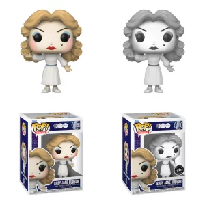 Lot 2 Figurines Funko Pop / Baby Jane Hudson N°1415 / Warner Bros 100 Ans / Celebrations Every story (1B+W Chase +1Normal)