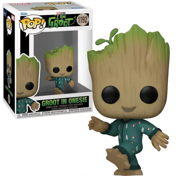 Figurine Funko Pop / Groot In Onesie N°1192 / Je S'appelle Groot / Marvel / Précommande