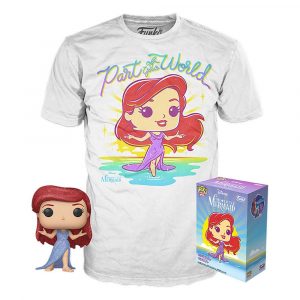 Pack Funko Pop + T-Shirt / Ariel / La Petite Sirène / Disney / Diamond Spécial édition