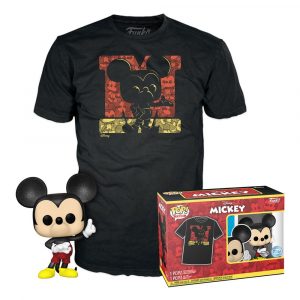 Pack Funko Pop + T-Shirt / Mickey Mouse N°1187 / Disney / Diamond Collection