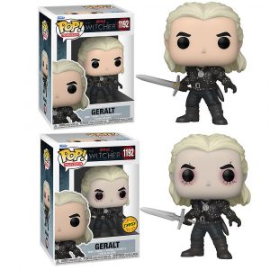Lot 2 Figurines Funko Pop / Geralt N°1192 / The Witcher / Normal+Chase