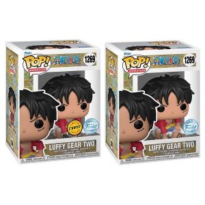 Lot 2 Figurines Funko Pop / Luffy Gear Two N°1269 / One Piece / Funko Spécial édition (Chase + Normal)