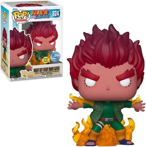 Figurine Funko Pop / Might Guy N°824 / Naruto Shippuden / Glows In The Dark Funko Spécial édition