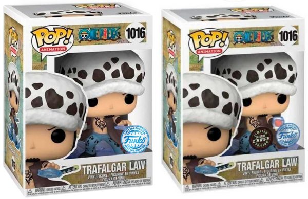 1000141000 Lot 2 Figurines Funko Pop / Trafalgar Law N°1016 / One Piece / (Glow Chase + Funko Spécial édition)