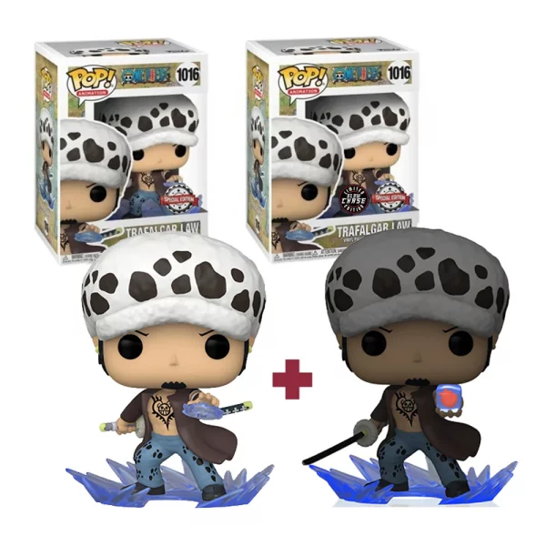 Lot 2 Figurines Funko Pop / Trafalgar Law N°1016 / One Piece (Glow Chase + Funko Spécial édition) Lot 2 Figurines Funko Pop / Trafalgar Law N°1016 / One Piece (Glow Chase + Funko Spécial édition)