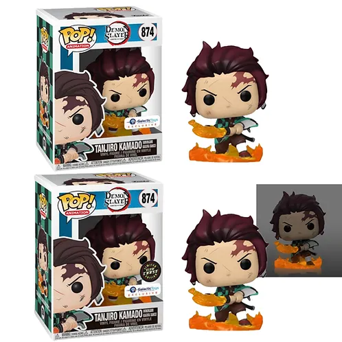 Lot 2 Figurines Funko Pop / Tanjiro Kamado N°874 / Demon Slayer / (1Glow Chase Funko Spécial édition + 1Spécial édition) Lot 2 Figurines Funko Pop / Tanjiro Kamado N°874 / Demon Slayer / (1Glow Chase Funko Spécial édition + 1Spécial édition)