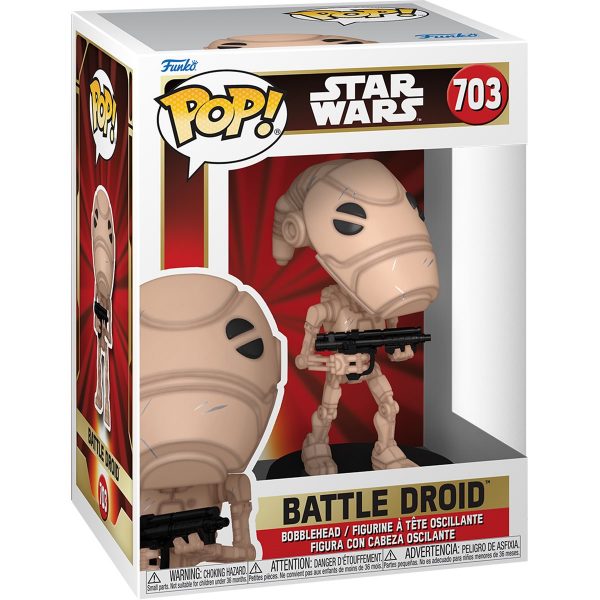 Figurine Funko Pop / Battle Droid N°703 / Star Wars Ep1
