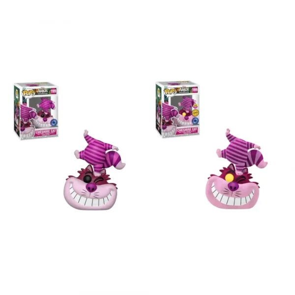 Lot 2 Figurines Funko Pop / Cheshire Cat N°1199 / Alice In Wonderland / Funko Spécial édition (1 Gitd Chase + 1Normal)