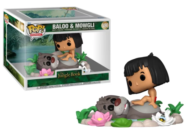 Figurine Funko Pop Moments / Baloo & Mowgli N°1490 / Le Livre De La Jungle / Disney