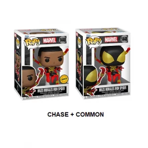 Lot 2 Figurines Funko Pop / Miles Morales Iron Spider N°1448 / Marvel ( 1 Chase + 1 Normal )