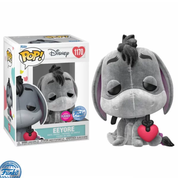 Figurine Funko Pop / "Eeyore" Bourriquet N°1170 / Disney / Flocked Funko Spécial édition