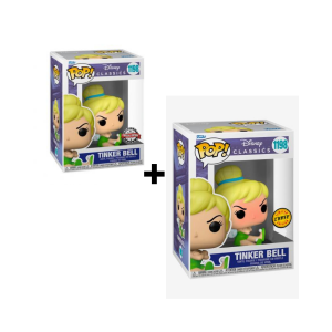 Lot 2 Figurines Funko Pop / Fée Clochette "Tinker Bell" N°1198 / Disney / Funko Spécial édition ( 1 Chase + 1 Normal )