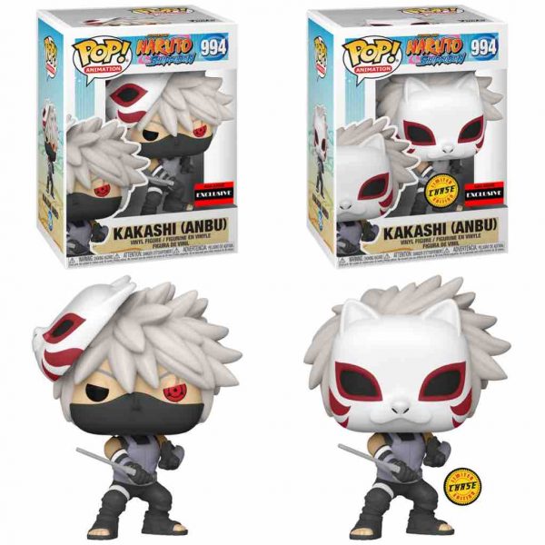 Lot 2 Figurines Funko Pop / Anbu Kakashi N°994 / Naruto Shippuden / Funko Spécial édition ( 1 Chase + 1 Normal )