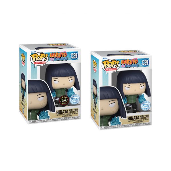 Lot 2 Figurines Funko Pop Hinata N°1339 Naruto Shippuden Funko Spécial édition ( 1 Glow Chase + 1 Normal )