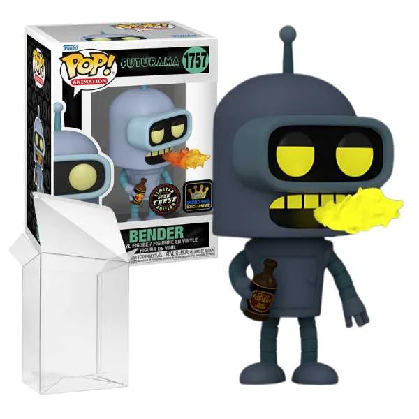 Lot 2 Figurines Funko Pop / Bender N°1757 / Futurama / ( 1 Glow Chase + 1 Spécial édition )