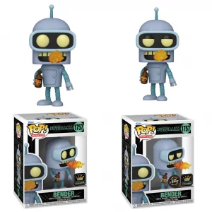 Lot 2 Figurines Funko Pop / Bender N°1757 / Futurama / Specialty où Spécial édition / ( 1 Glow Chase + 1 Normal )