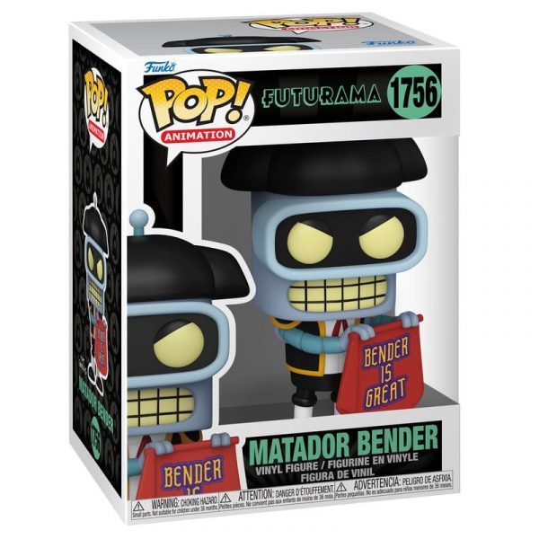 Figurine Funko Pop / Matador Bender N°1756 / Futurama