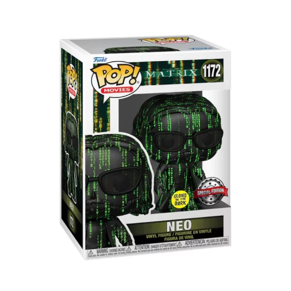 Figurine Funko Pop / Neo N°1172 / Matrix / Glows In The Dark Funko Spécial édition
