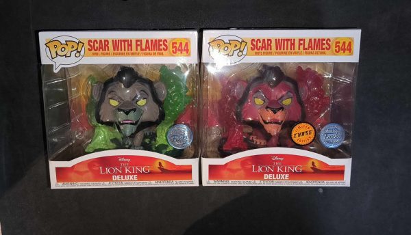 476581116_478688751960885_1751667447063258200_n Lot 2 Figurines Funko Pop Deluxe / Scar With Flames N°544 / Le Roi Lion / Disney / Funko Spécial édition (1 Chase + 1 Normal)