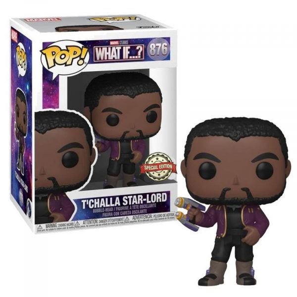 Figurine Funko Pop / T'challa Star-Lord N°876 / What If / Marvel / Spécial édition Figurine Funko Pop / T'challa Star-Lord N°876 / What If / Marvel / Spécial édition
