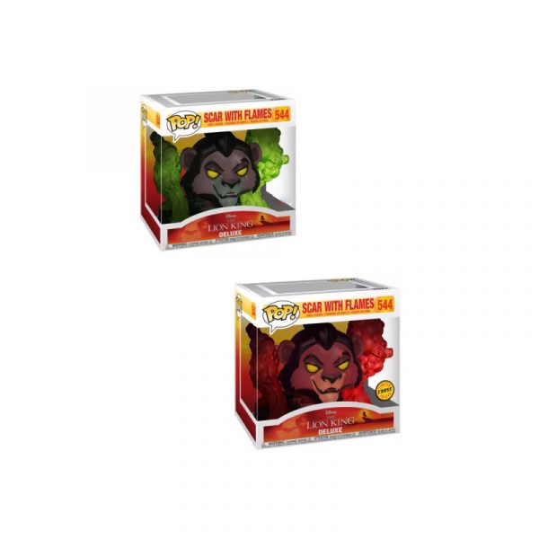 Lot 2 Figurines Funko Pop Deluxe / Scar With Flames N°544 / Le Roi Lion / Disney / Funko Spécial édition (1 Chase + 1 Normal) Lot 2 Figurines Funko Pop Deluxe / Scar With Flames N°544 / Le Roi Lion / Disney / Funko Spécial édition (1 Chase + 1 Normal)