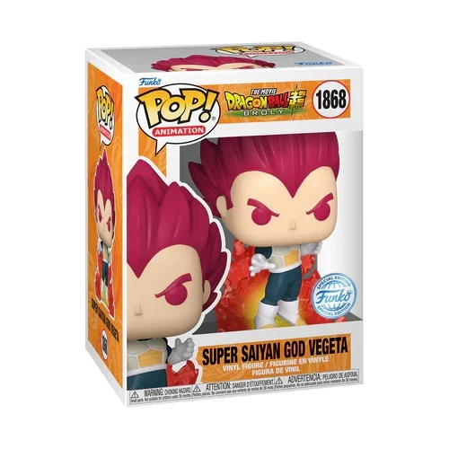 Figurine Funko Pop / Super Saiyan God Vegeta N°1868 / Dragon Ball Super Figurine Funko Pop / Super Saiyan God Vegeta N°1868 / Dragon Ball Super