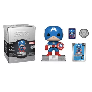 Figurine Funko Pop / Captain America N°06c / Marvel / 25Th Anniversary 25000 Pcs Limited