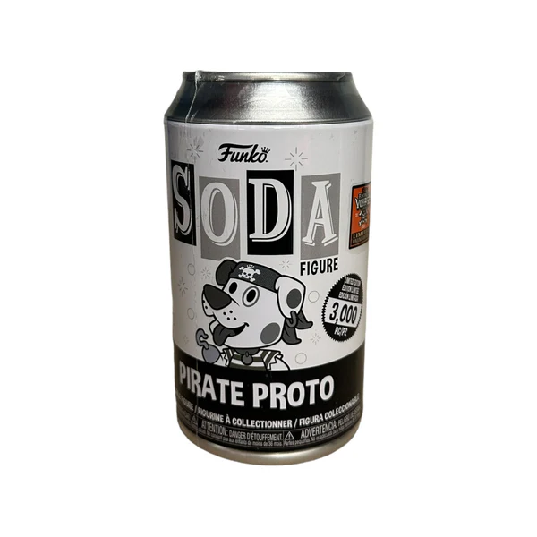 Figurine Funko Soda / Pirate Proto 3000 Pcs Noir&Blanc / Funtastic Voyage Limited Edition Figurine Funko Soda / Pirate Proto 3000 Pcs Noir&Blanc / Funtastic Voyage Limited Edition
