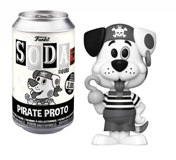 Figurine Funko Soda / Pirate Proto 3000 Pcs Noir&Blanc / Funtastic Voyage Limited Edition Figurine Funko Soda / Pirate Proto 3000 Pcs Noir&Blanc / Funtastic Voyage Limited Edition