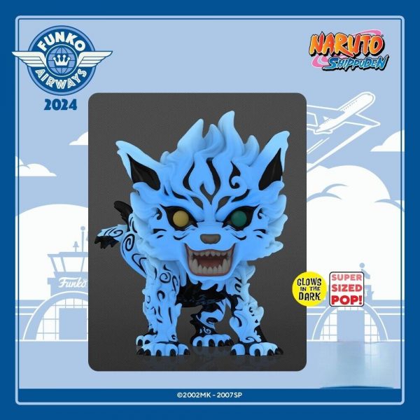 s-l1200 Figurine Funko Pop Deluxe / Matatabi N°1733 / Naruto Shippuden / Glows In The Dark 2024 Fall Convention