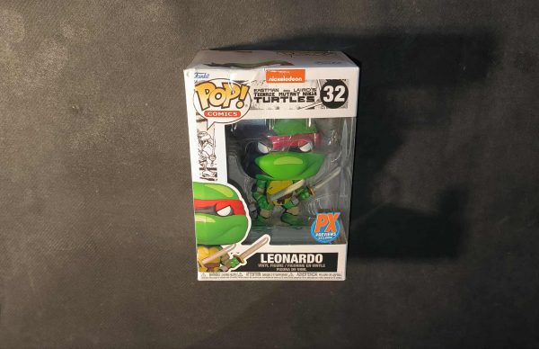 Figurine Funko Pop / Leonardo N°32 / Les Tortues Ninja / Px Exclusive / Boîte Abimée