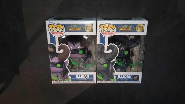 Lot 2 Figurines Funko Pop / Illidan N°1101 / World Of Warcraft (1 Glow Chase + 1 Normal)