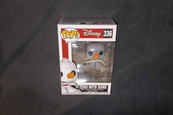 Figurine Funko Pop / Zero With Bone N°336 / L’Etrange Noël de Monsieur Jack / Disney
