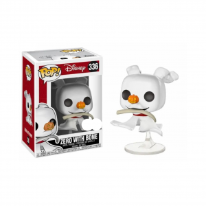 Figurine Funko Pop / Zero With Bone N°336 / L’Etrange Noël de Monsieur Jack / Disney