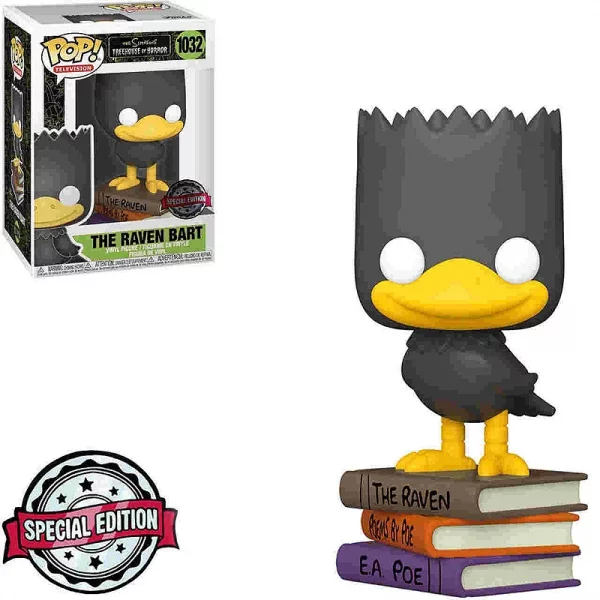 Figurine Funko Pop / The Raven Bart N°1032 / The Simpsons / Treehouse Of Horror / Spécial édition