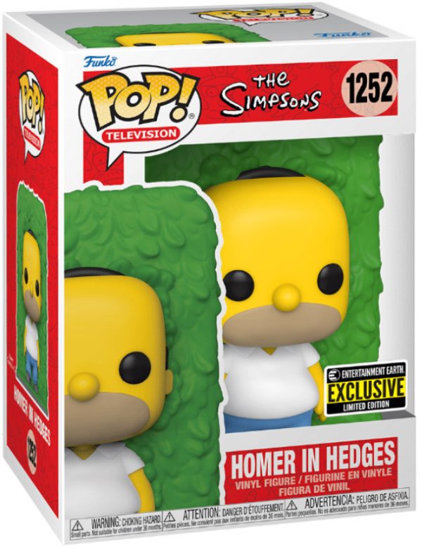 Figurine Funko Pop / Homer In Hedges N°1252 / The Simpsons / Entertainment Earth Exclusive